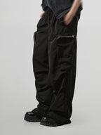 Zip Pocket Wide Cargo Pants
