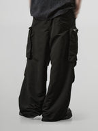 Zip Pocket Wide Cargo Pants