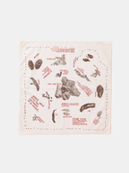 Printed Image Bandana Ivory front - cleanfit minimal - UNPROVEN