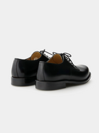 HARUTA Derby Shoes 9134 black – Back view | japanese craftsmanship / quiet luxury | UNPROVEN