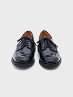Sanders Military Broad Arrow Apron Derby Shoes 1137B black – Front view | british heritage / refined craftsmanship | UNPROVEN