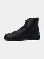 INHALF SAIGO Tabi Boots black – Side view | japanese craftsmanship / tabi | UNPROVEN