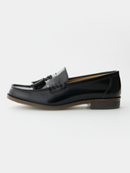 HARUTA Tassel Loafer 921 Black front - cleanfit minimal - UNPROVEN
