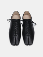 INHALF RONIN Lace-up Tabi Shoes black – Top view | japanese craftsmanship / tabi | UNPROVEN