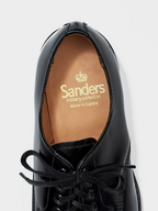Sanders Military Broad Arrow Apron Derby Shoes 1137B black – Top view | british heritage / refined craftsmanship | UNPROVEN