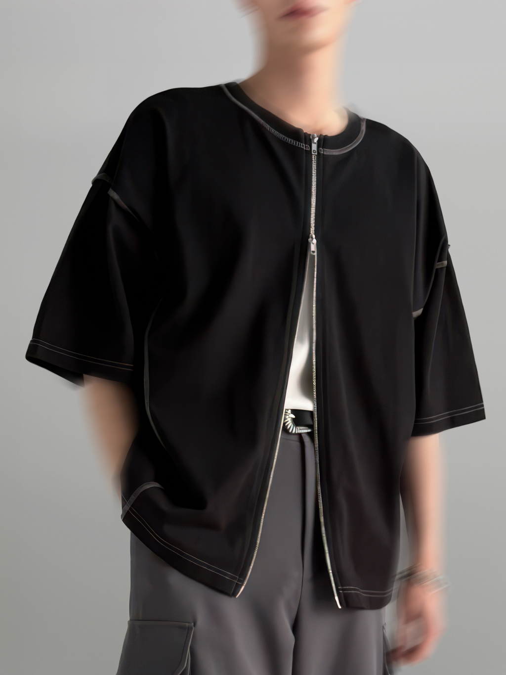 Double-Zip 2-Way T-Shirt