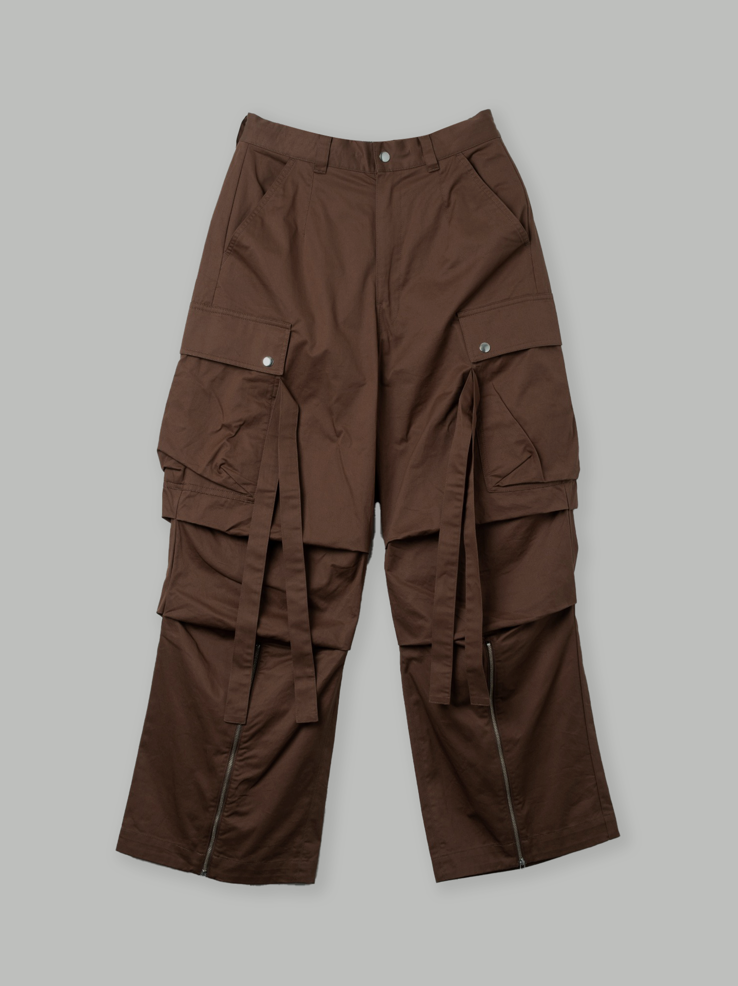 Wide Zip Cargo Pants