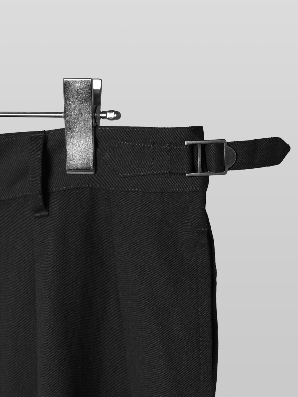 Twill Semi-Wide Straight Gurkha Pants