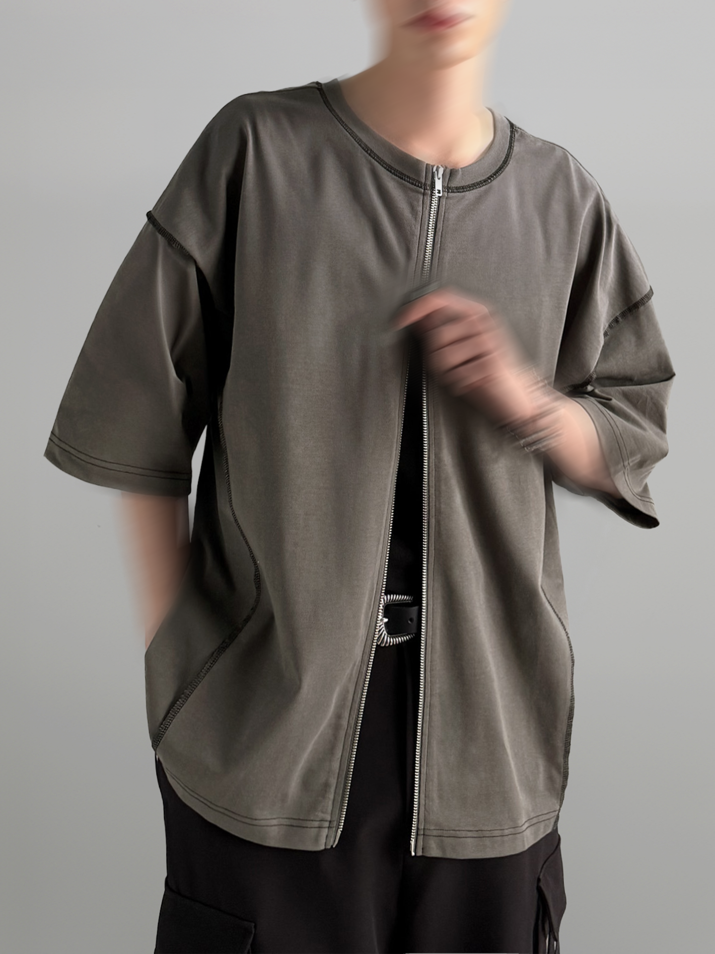 Double-Zip 2-Way T-Shirt