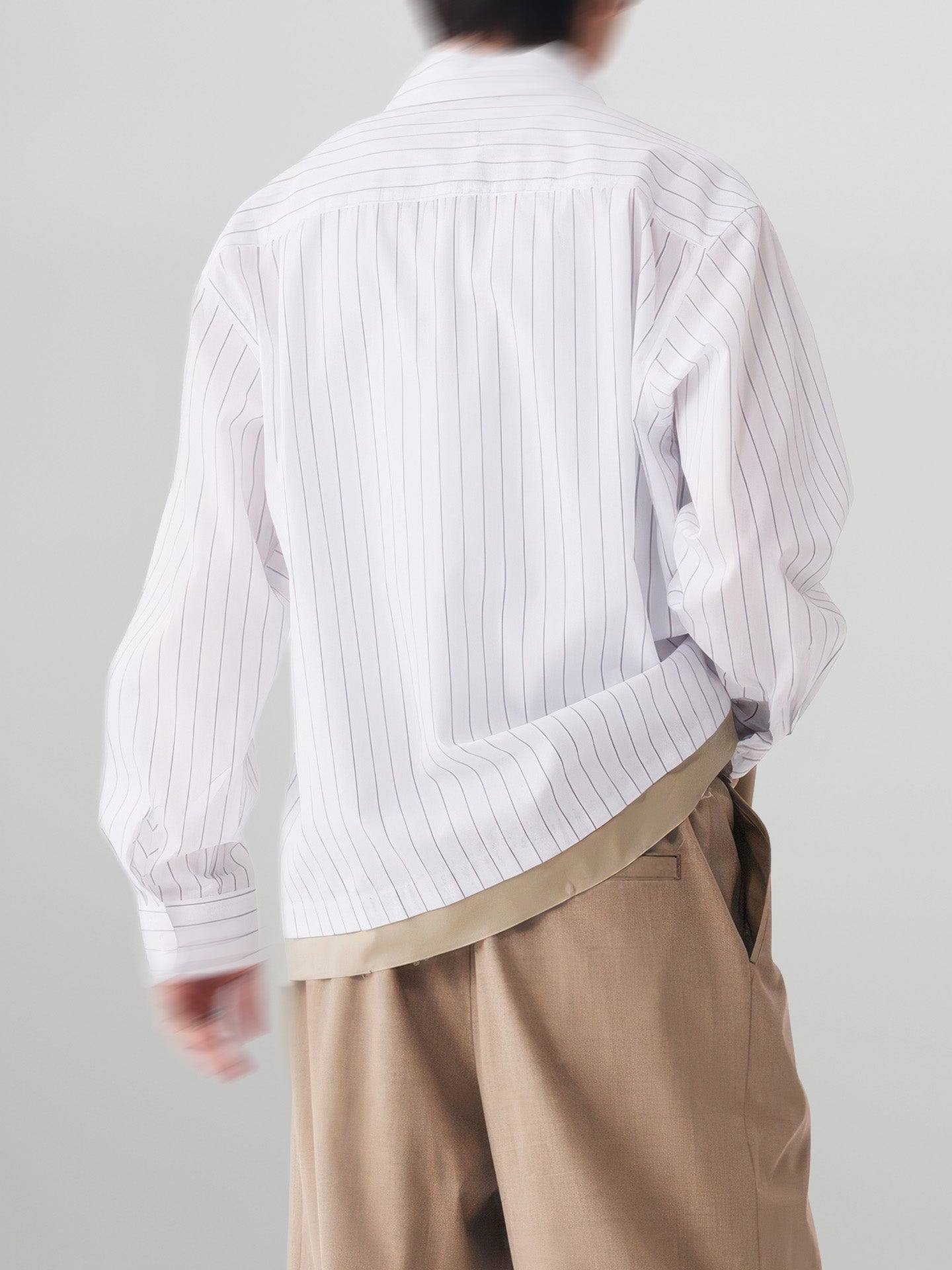 Double-Layer Striped Shirt
