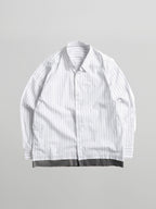Double Layer Striped Shirt – Detail | relaxed tailoring / semi-wide fit | UNPROVEN
