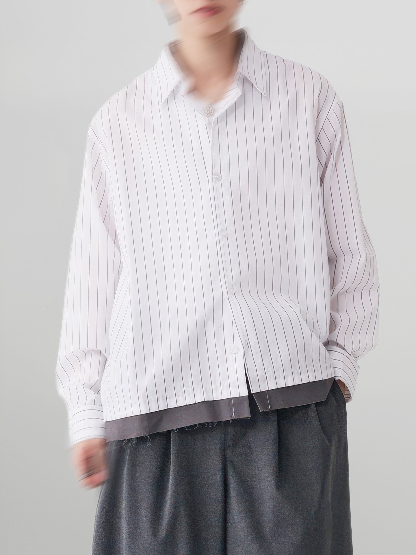 Double Layer Striped Shirt