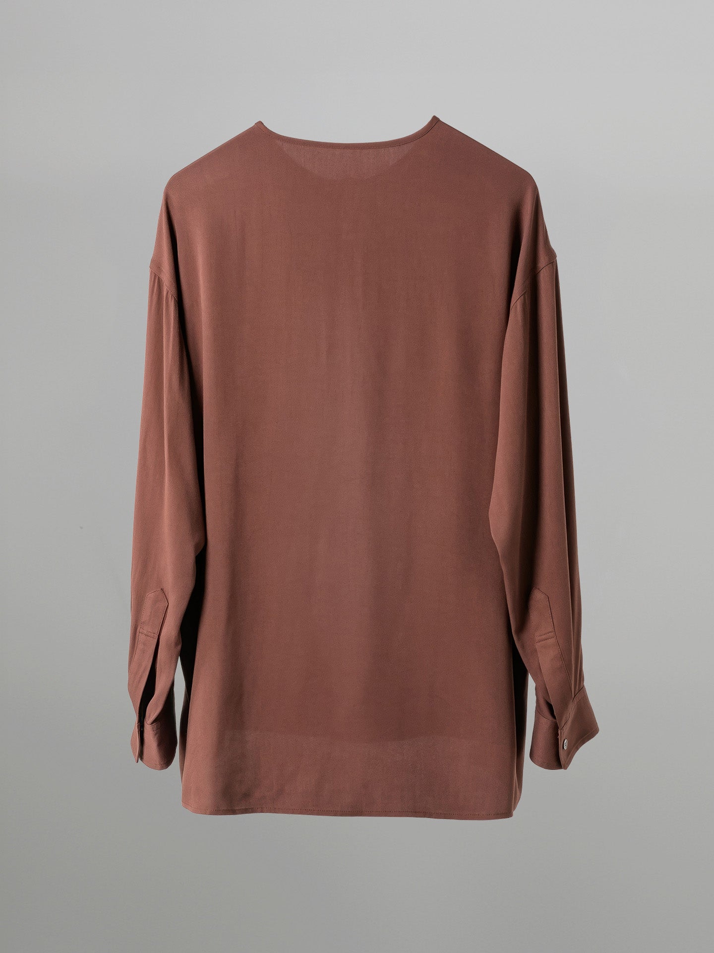 Loose-Fit Collarless Shirt