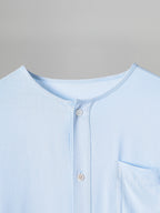 Loose-Fit Cropped Shirt – Detail | relaxed tailoring / semi-wide fit | UNPROVEN