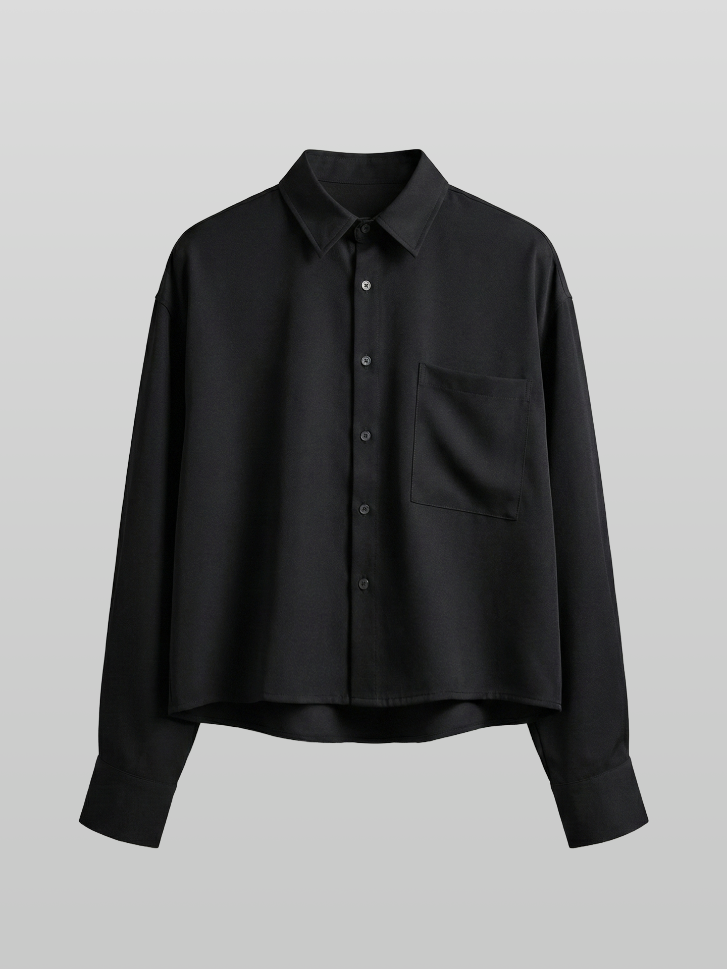 Loose-Fit Cropped Shirt