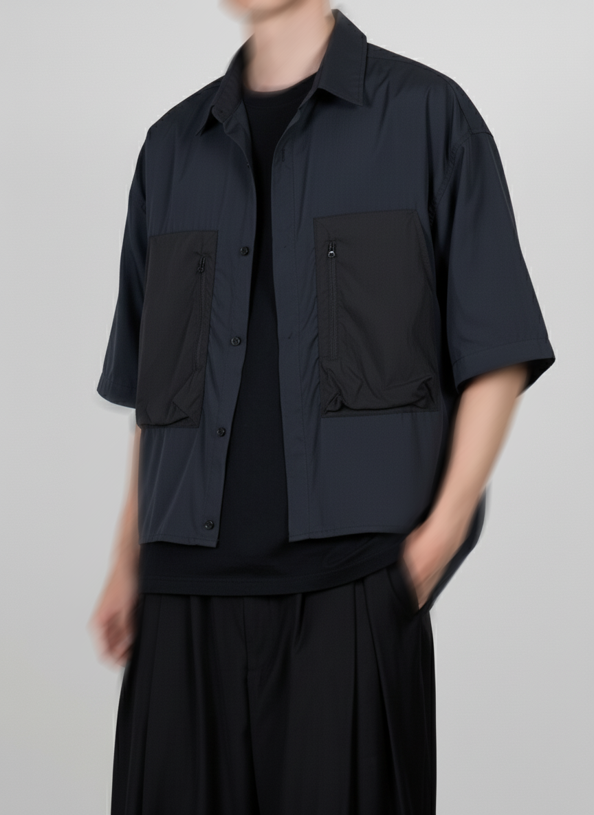 Zip Pocket Nylon Shirt