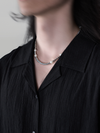 Pearl Inter-Necklace S – Front view | minimalist jewelry / refined detail | UNPROVEN