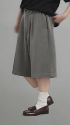 Wide Leg Bermuda Shorts