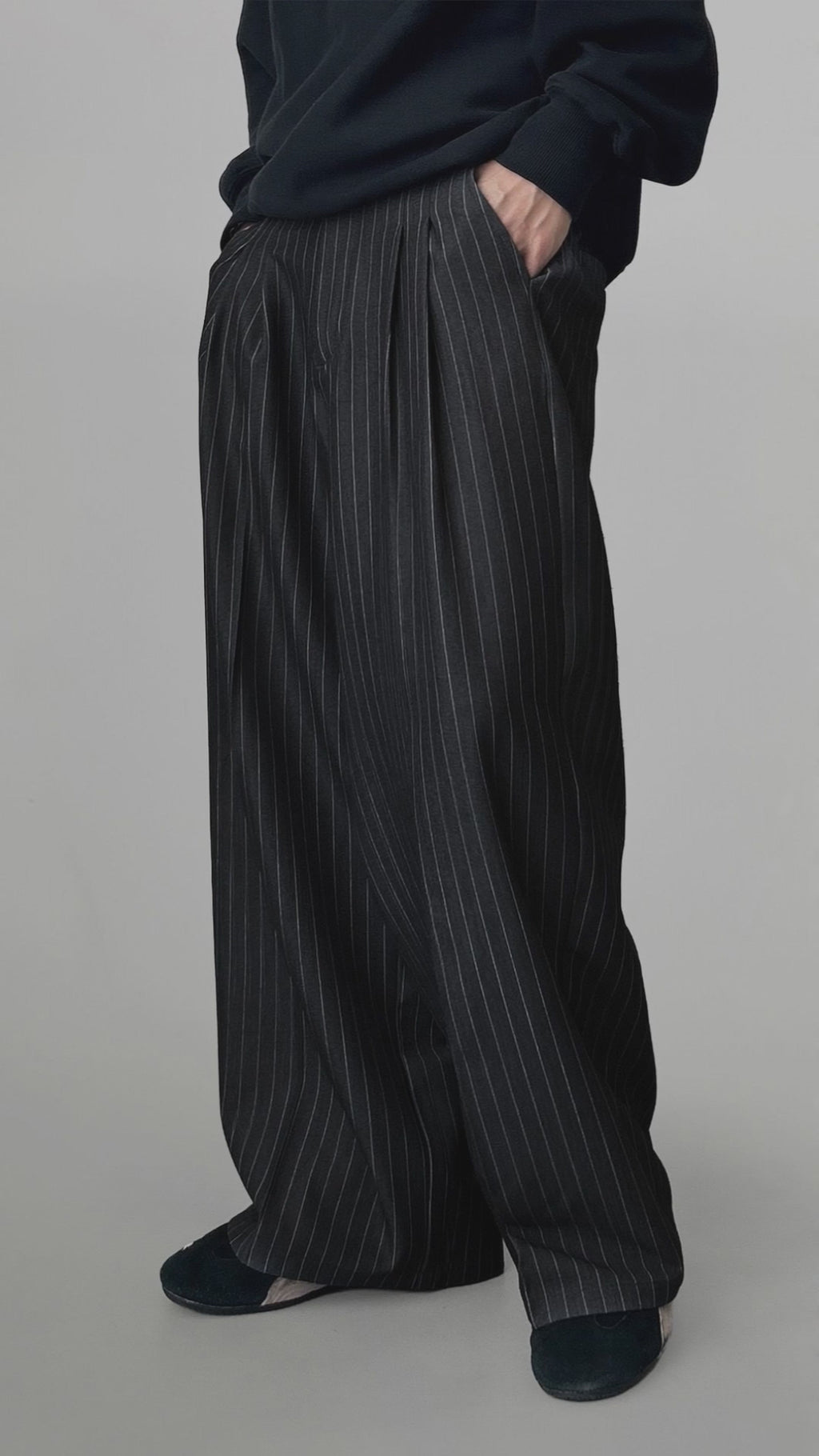 Striped Wide Pants