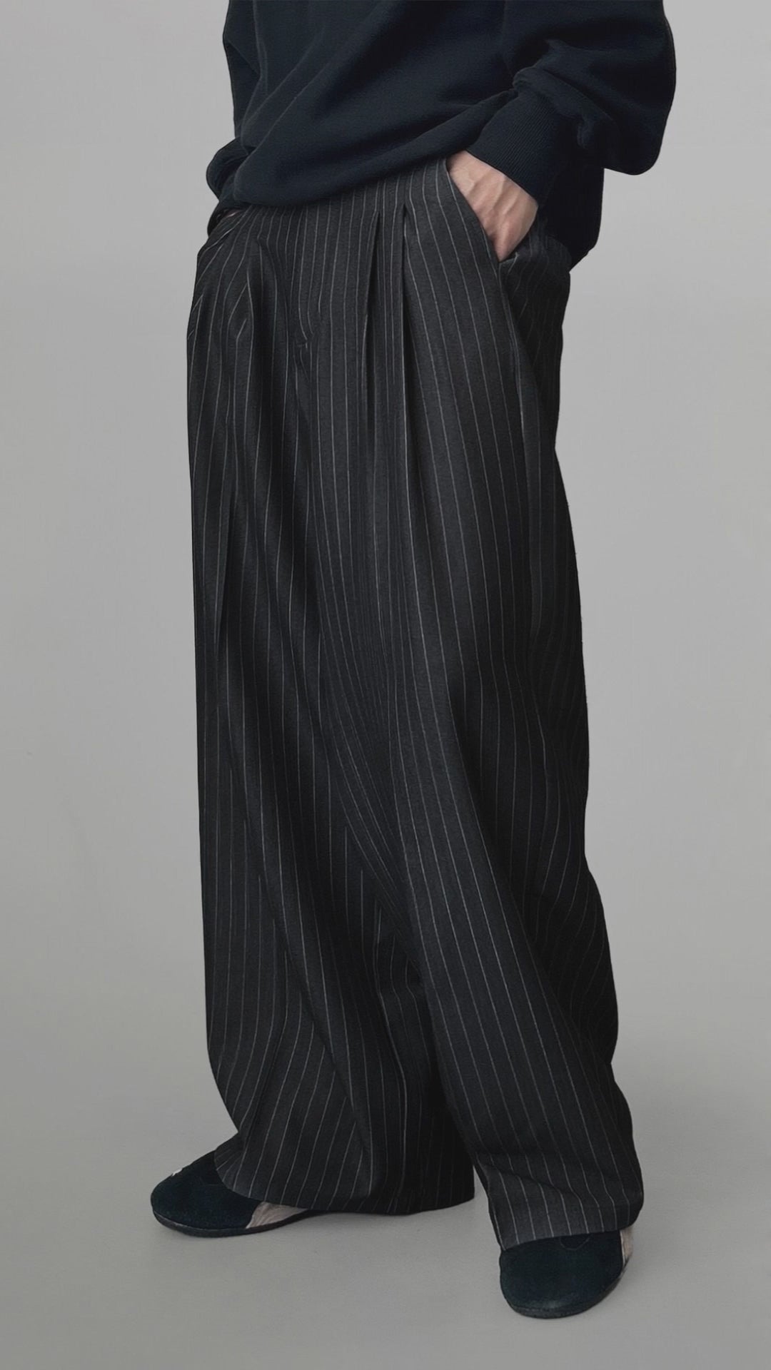 Striped Wide Pants