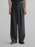Semi-Wide Striped Gurkha Pants