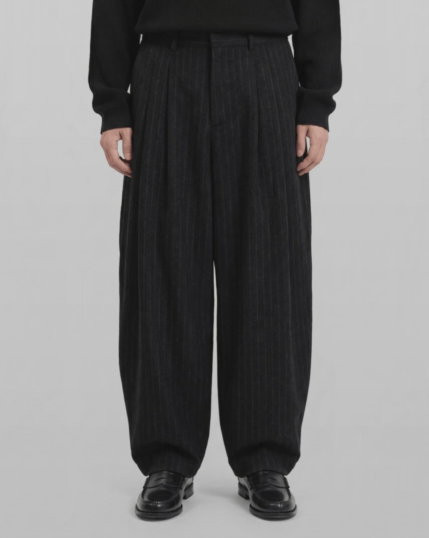 Striped Wide Balloon Pants