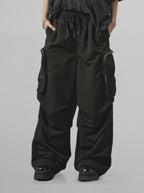 Zip Pocket Wide Cargo Pants