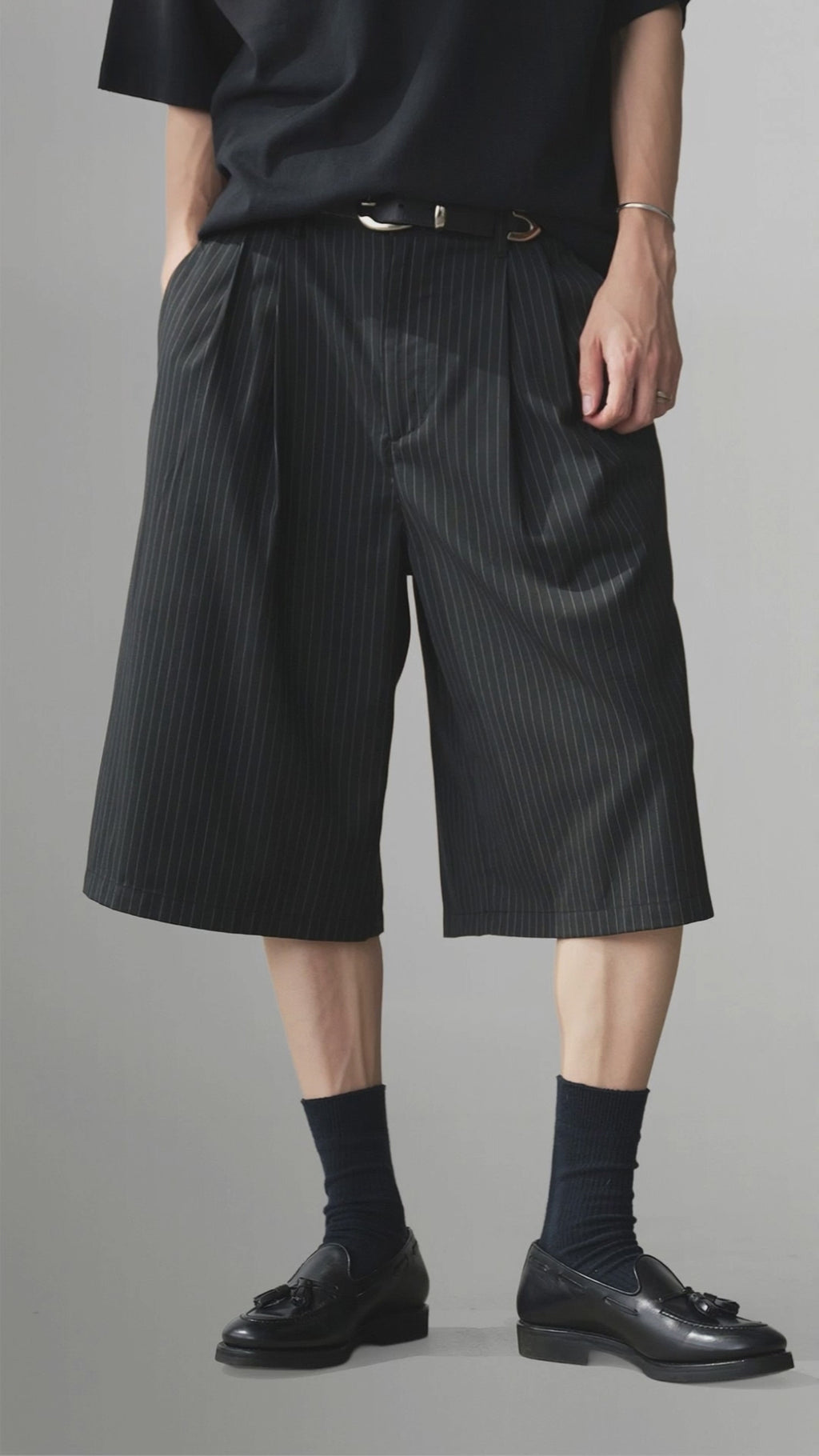 Striped Wide Shorts
