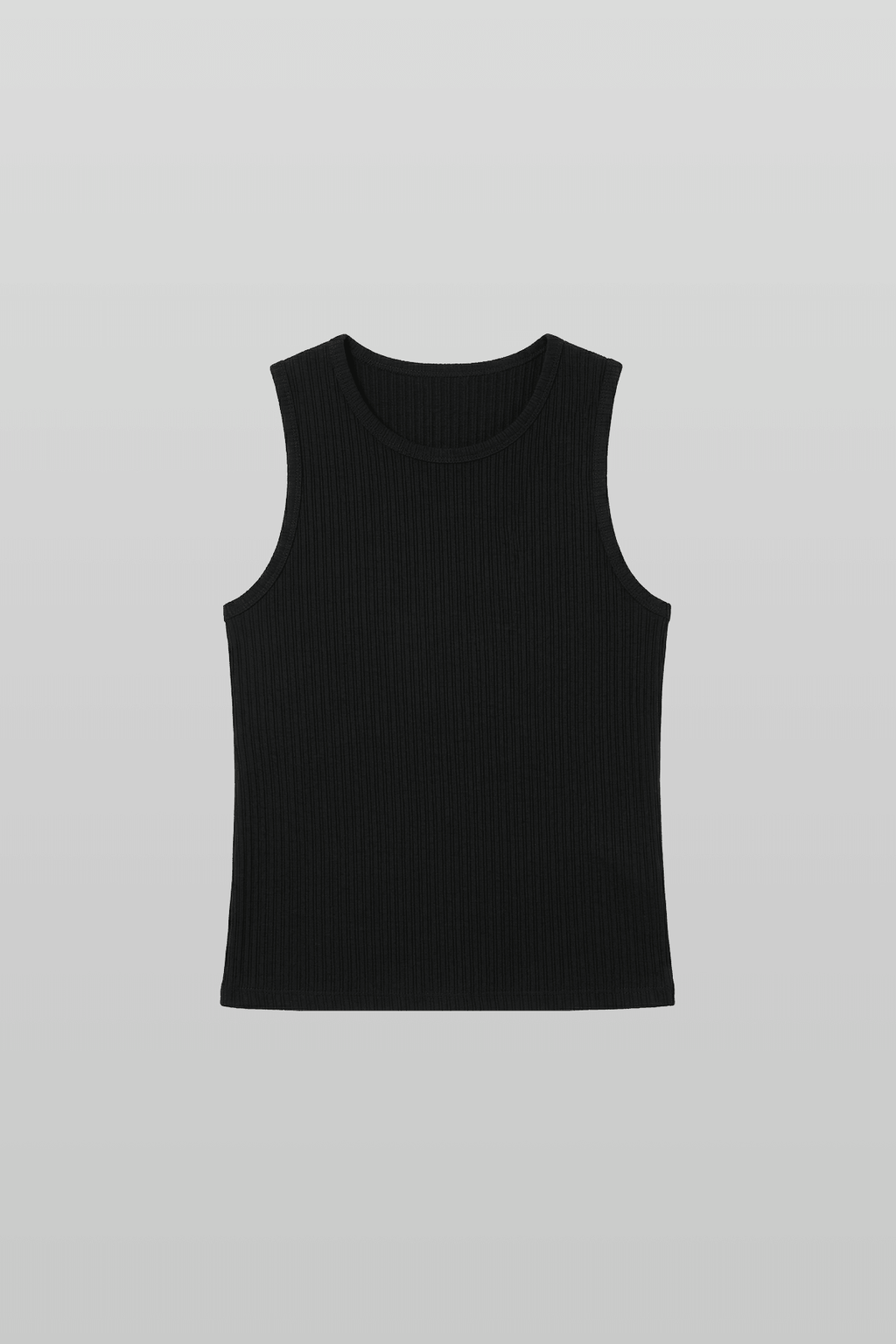 Ribbed Tank Top Black