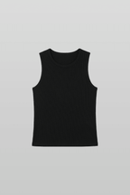Ribbed Tank Top Black