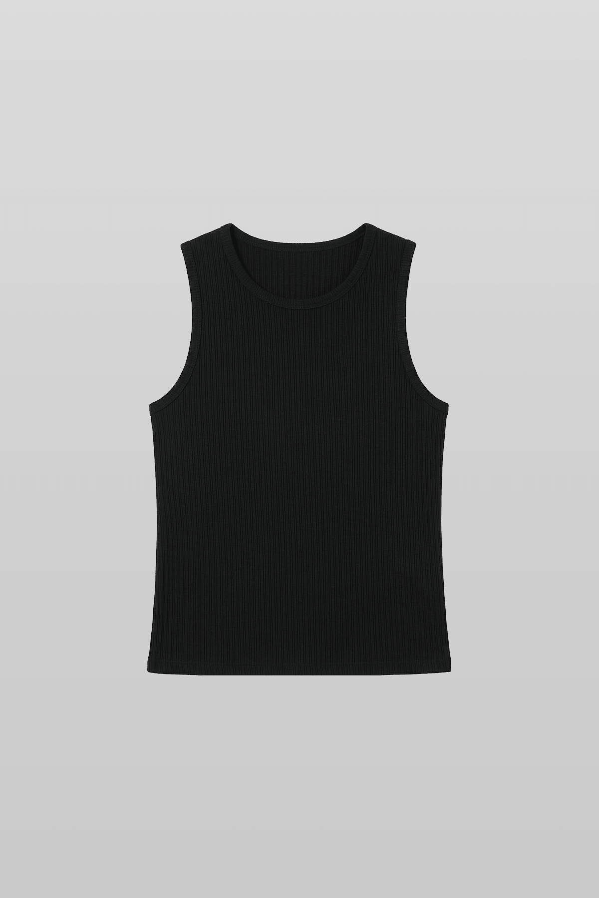 Ribbed Tank Top Black