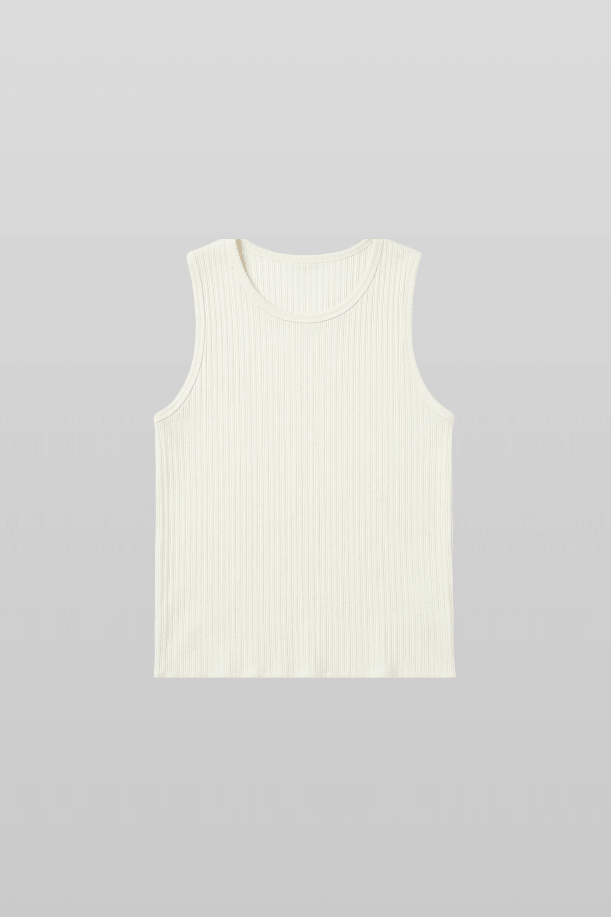 Ribbed Tank Top White