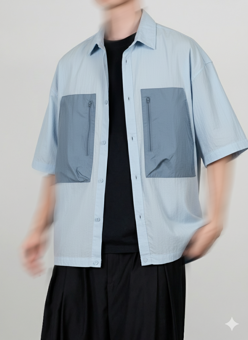Zip Pocket Nylon Shirt