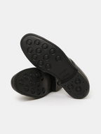 Sanders Military Derby Shoes 1128B Black front - cleanfit minimal - UNPROVEN