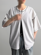 2-Way T-Shirt White – Front view | clean essentials / minimalist | UNPROVEN