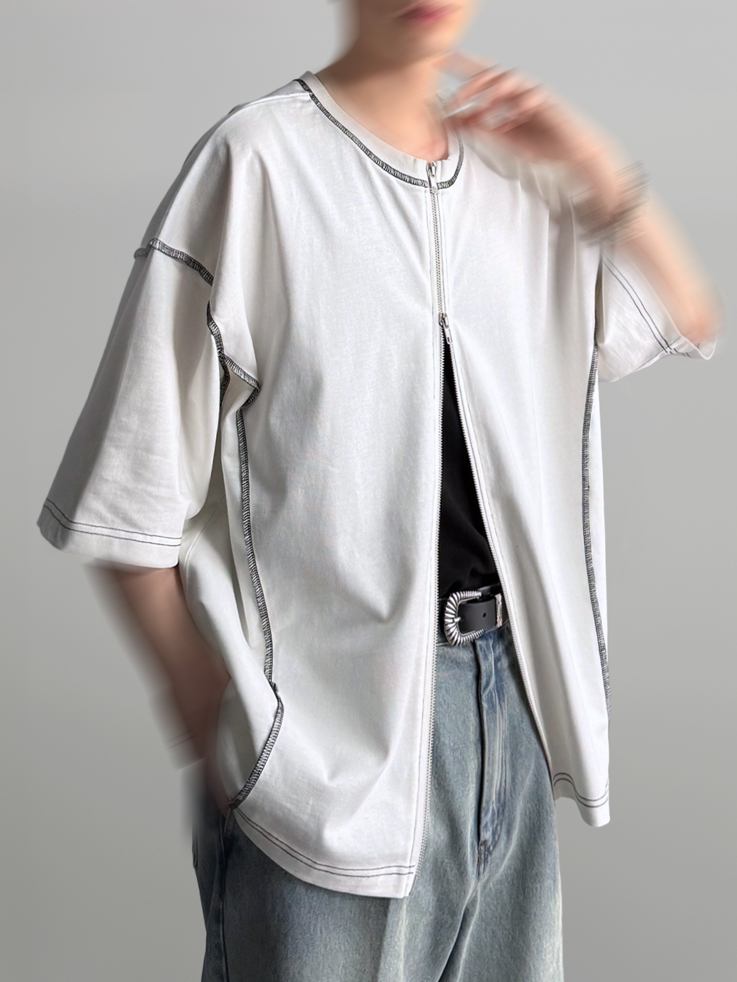 Double-Zip 2-Way T-Shirt